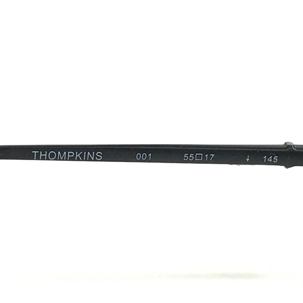 Marchon Eyeglasses Frames THOMPKINS 001 Black Square Half Rim 55-17-145